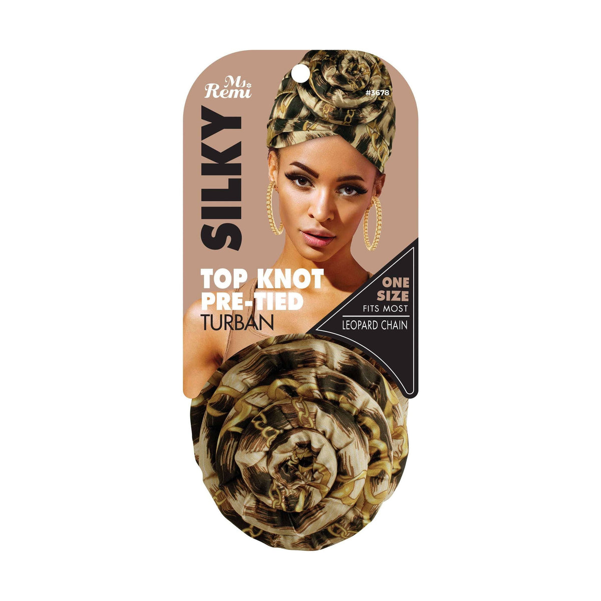 Ms. Remi Silky Top Knot Pre-Tied Turban Head Wrap