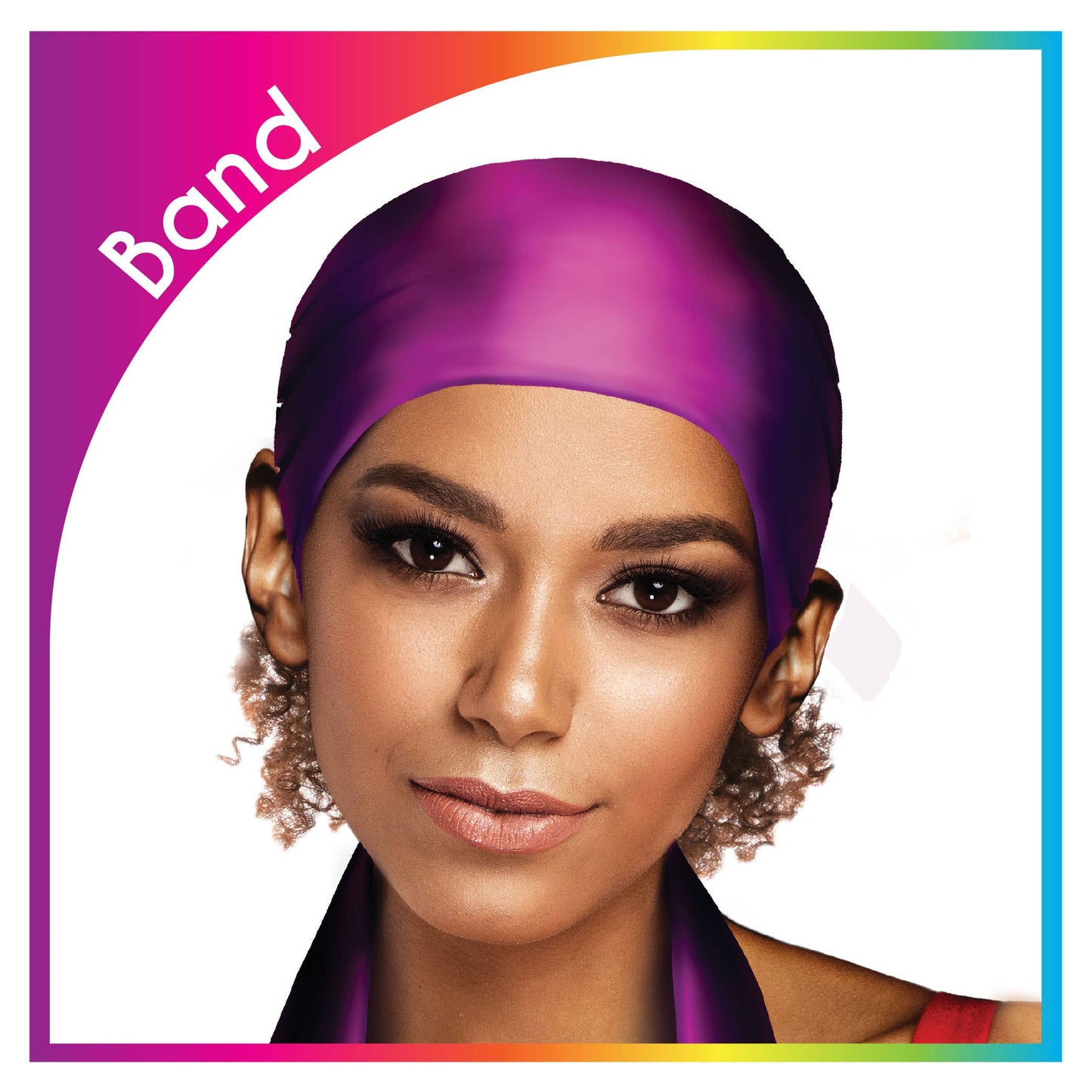 SM Beauty LLC - Edge Scarf | Plain Colors: TES002 Plain Purple 3.15"x59"