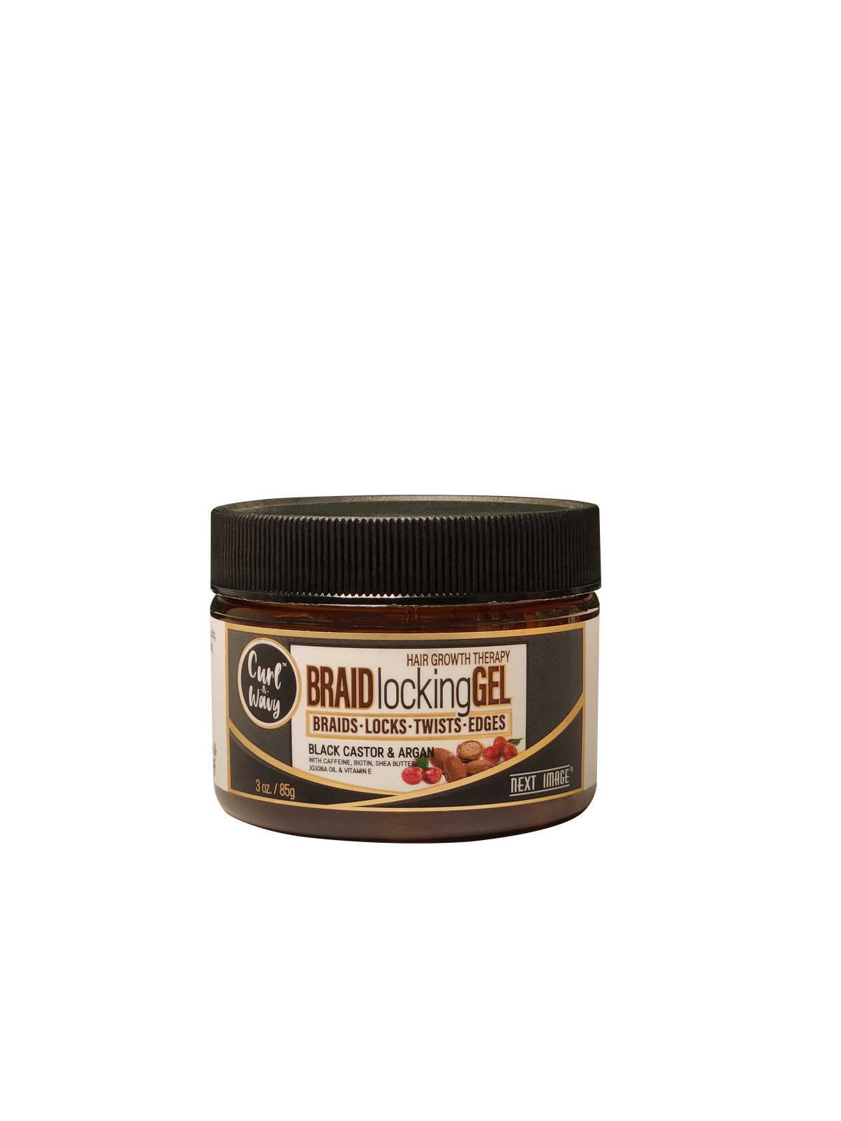 ON Natural USA - NEXT IMAGE - Braid Locking Gel Black Castor & Argan 16oz