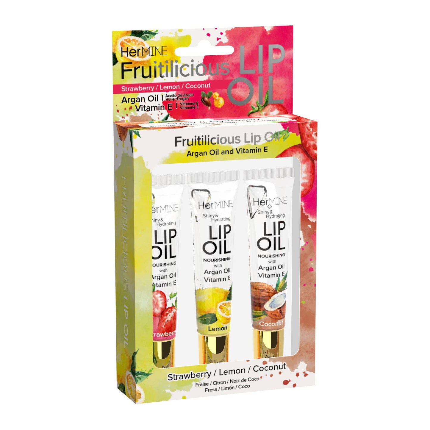 SM Beauty LLC - Hermine Lip Oil 3 Pack - Delicious: Fruitilicious