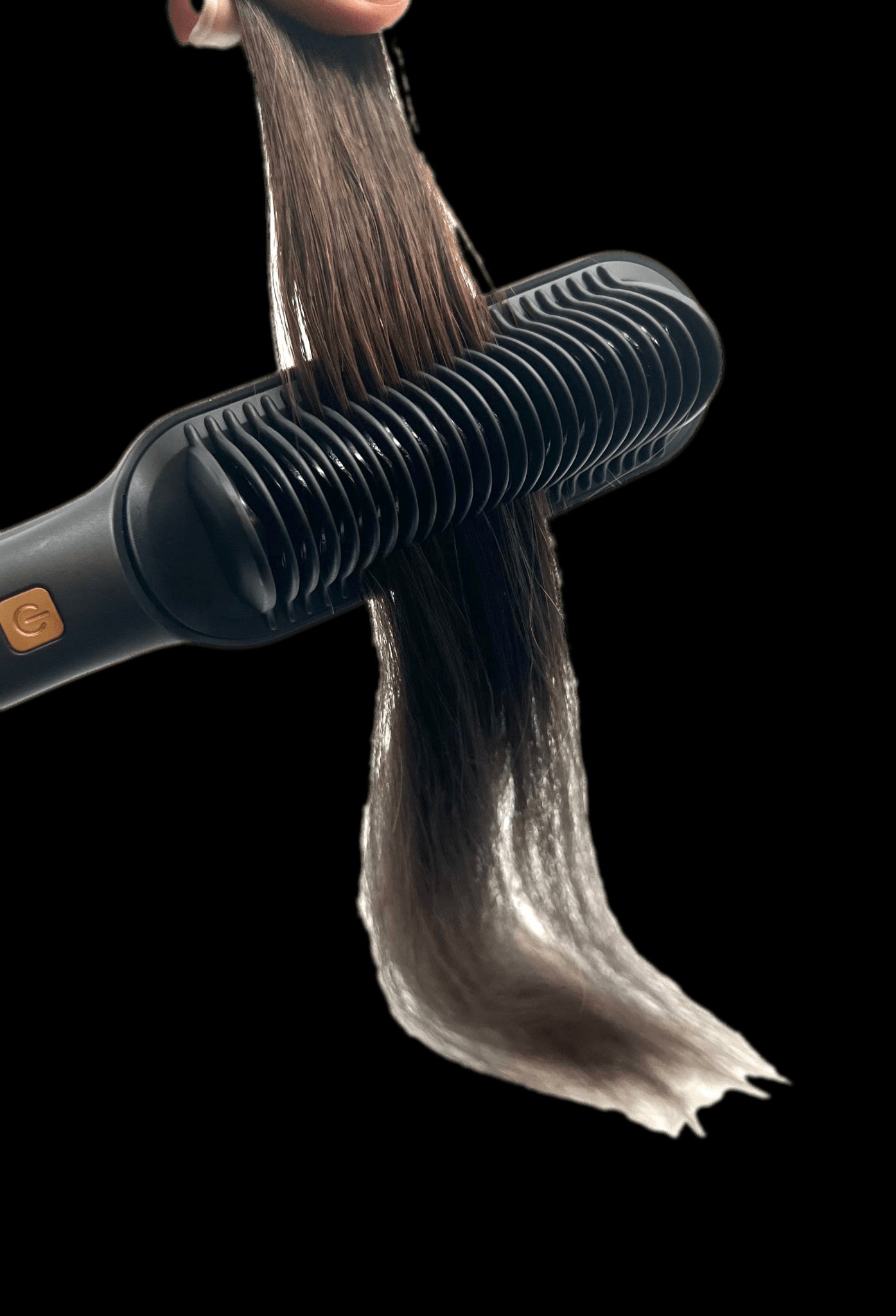 2 in 1 Electric Ceramic Hair Comb Straighter Curler Brush