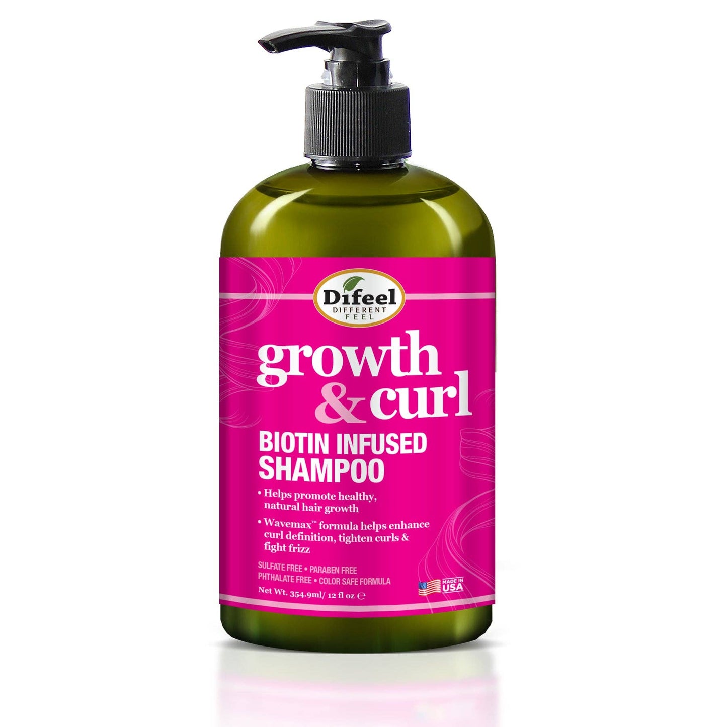 Difeel - Difeel Growth and Curl Biotin Shampoo 12 oz.