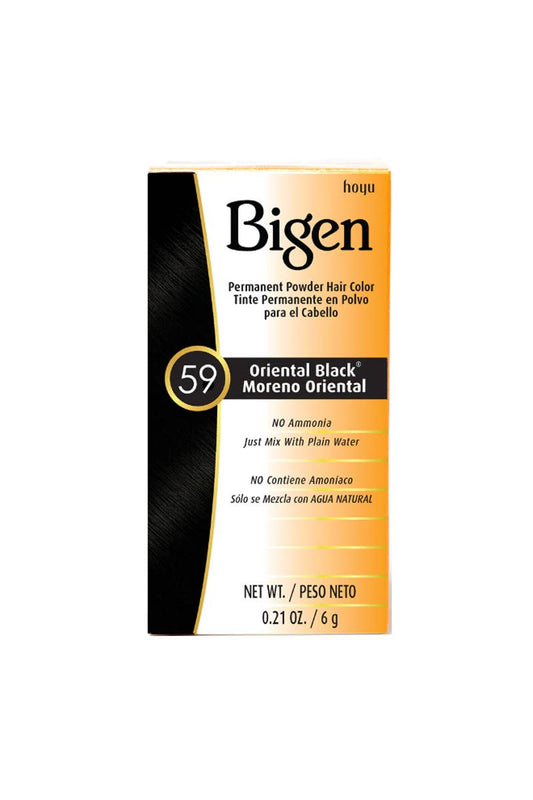 Bigen - Permanent Powder Hair Color - Oriental Black - 59