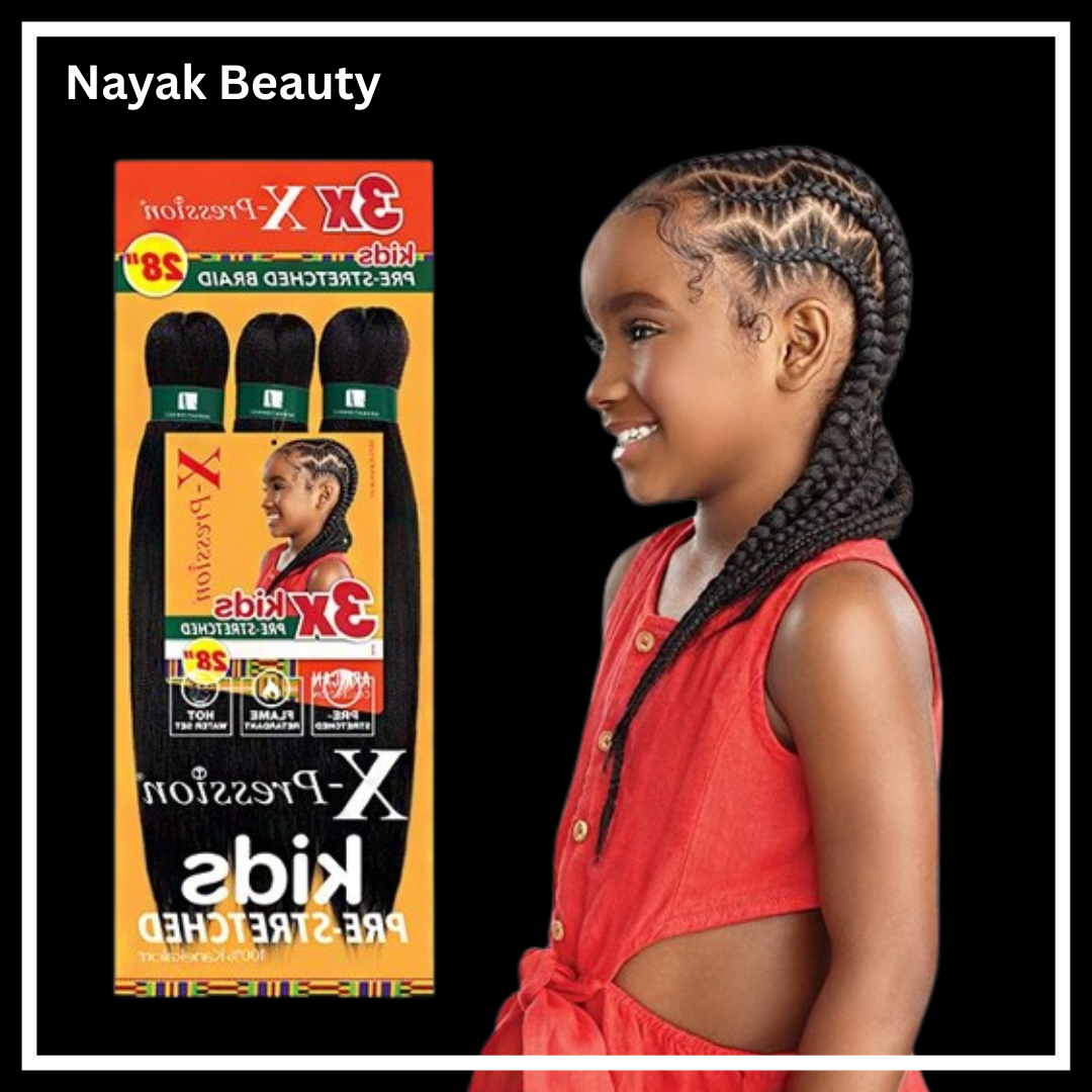 Pre-Stretched Synthetic Braiding Hair