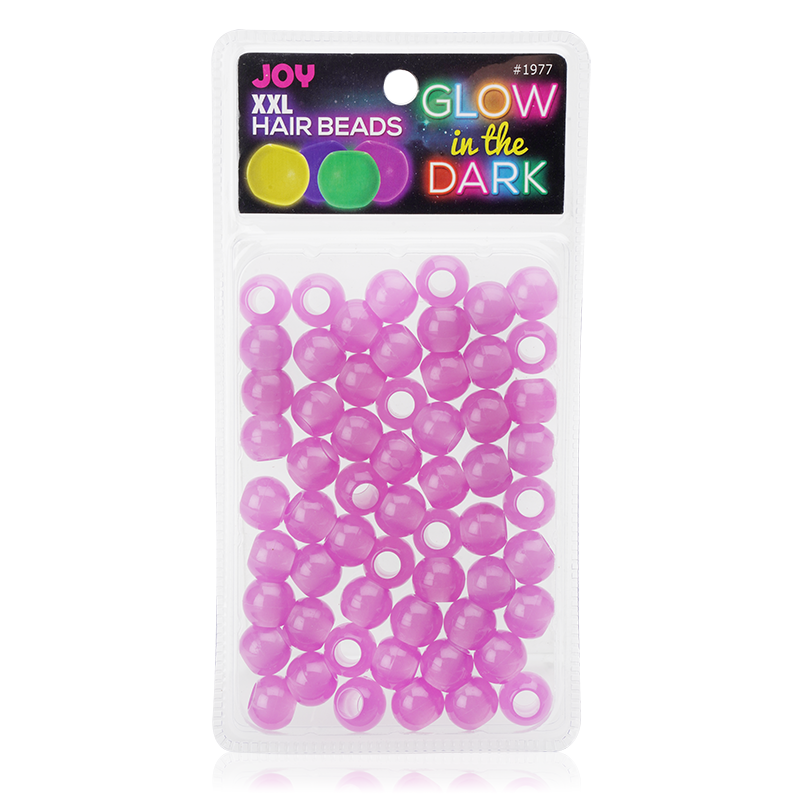 Annie - Joy XX-Large Glow In the Dark Hair Beads Purple