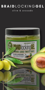 ON Natural USA - NEXT IMAGE - Braid Locking Gel [Olive & Avocado]: 3oz