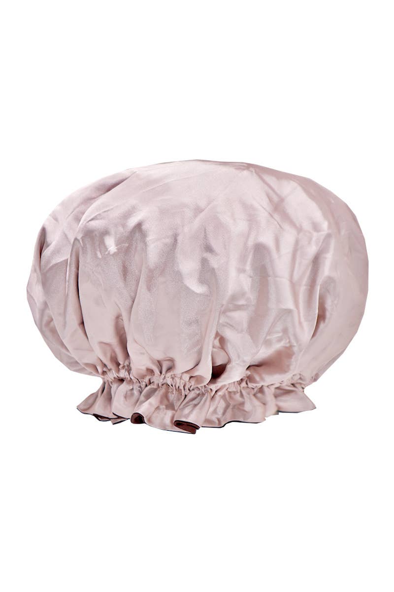 PINEAPPLE Beauty - CALA 66047 Brown/Nude Reversible Silky Satin Bonnet - 6pcs