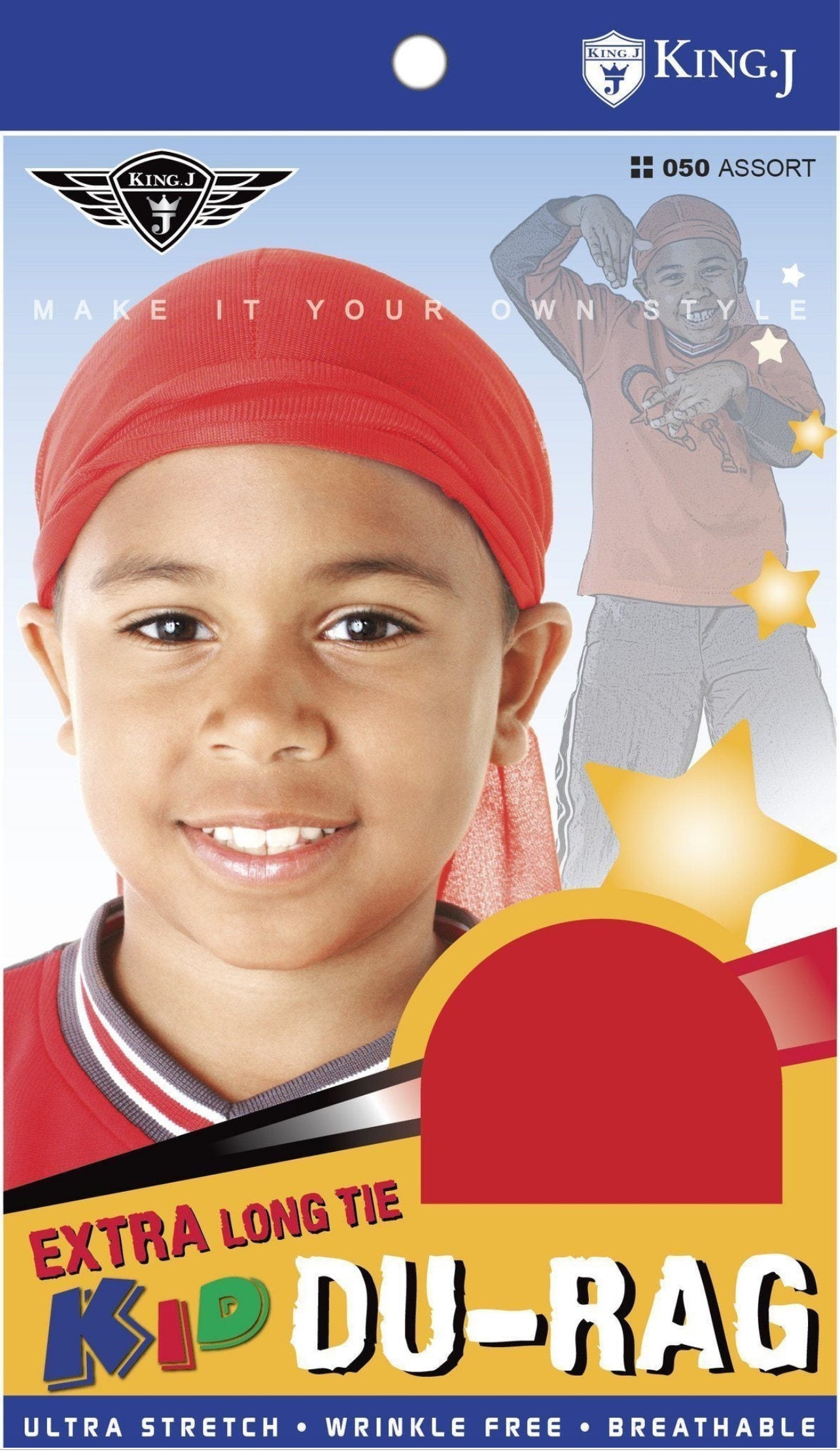 KING.J-Kids-DU-RAG-EXTRA LONG TIE