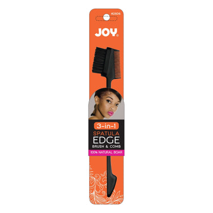 Annie - Joy 3 in 1 Spatula Edge Brush Boar Bristle Asst. 24ct Jar