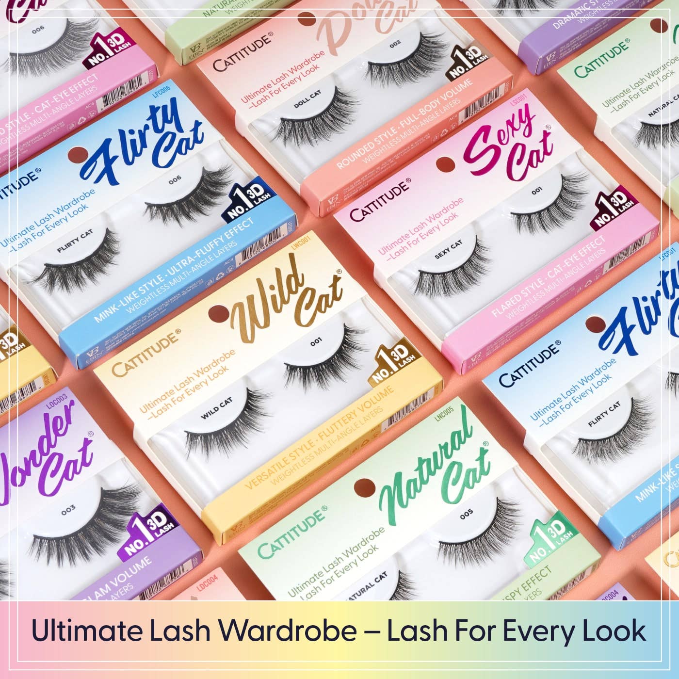 EBIN NEW YORK - CATTITUDE Lashes - Flirty Cat (002)