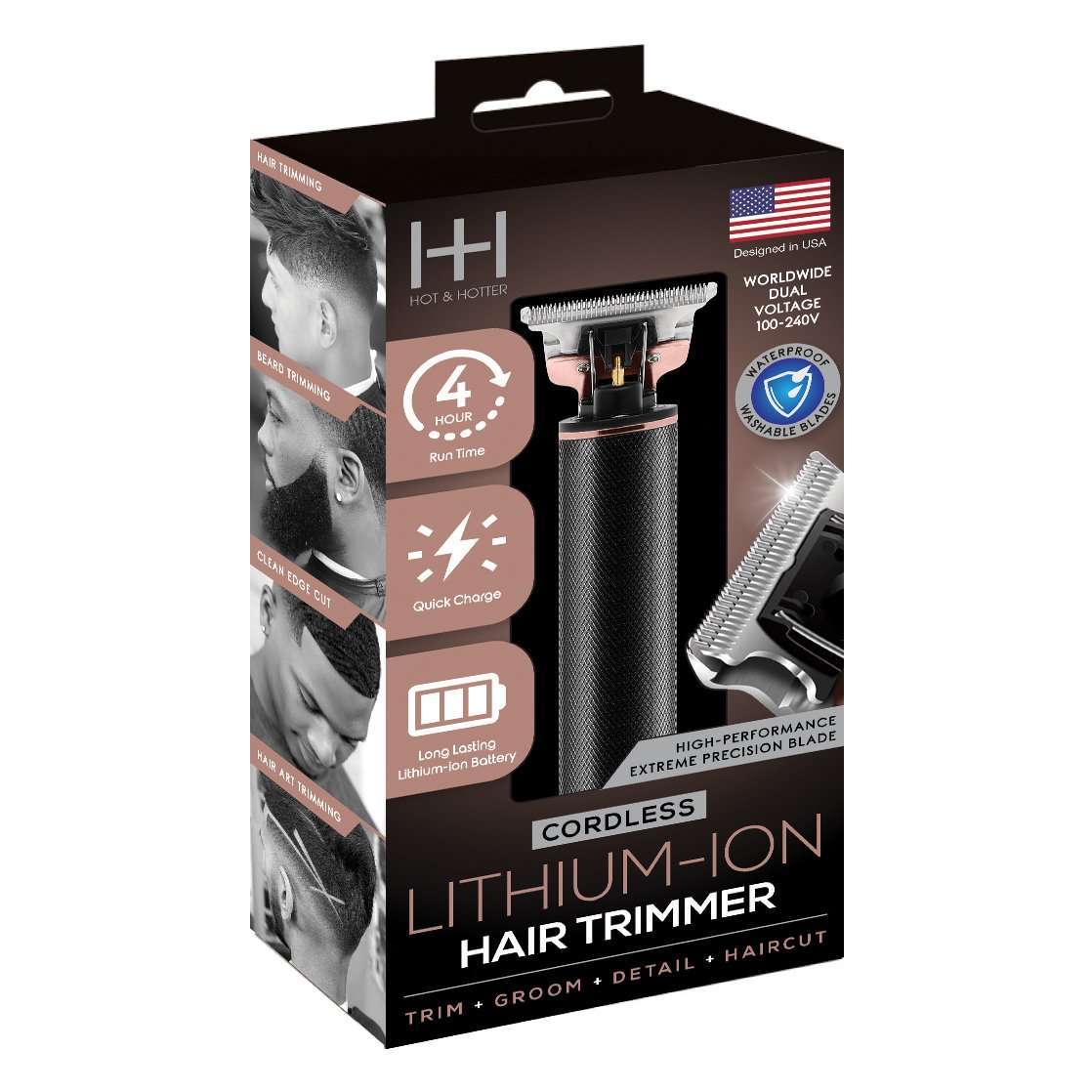 Hot & Hotter Cordless Lithium-Ion Hair Trimmer