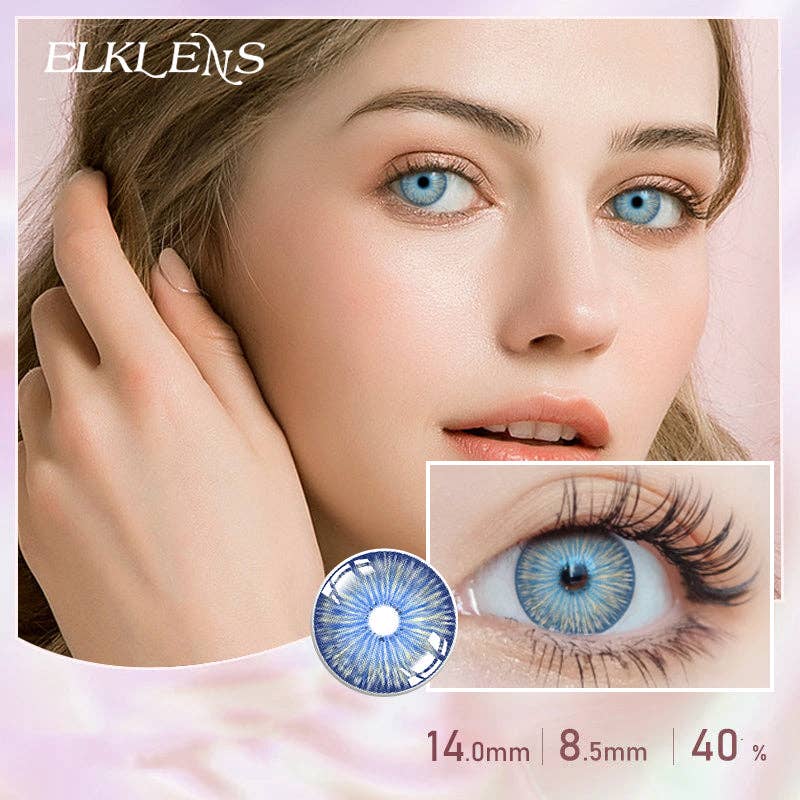 ELKLENS New York Blue S Colored Contact Lenses