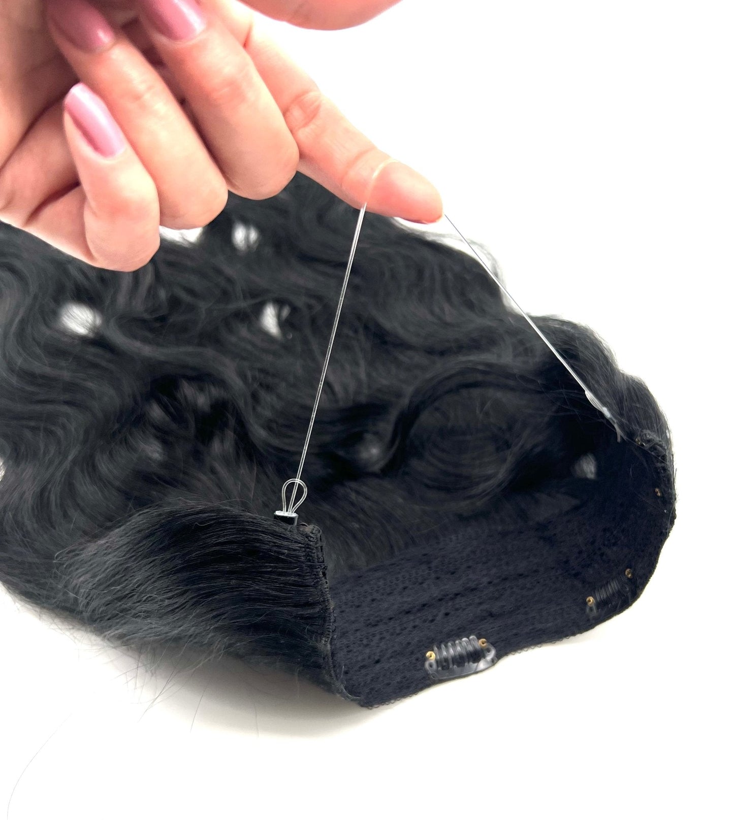 100% Human Hair Vip Brand BandX Halo  Body Wave 18'' with Clip