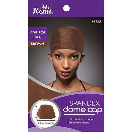 Annie International, Inc. - Ms. Remi Spandex Dome Cap Brown