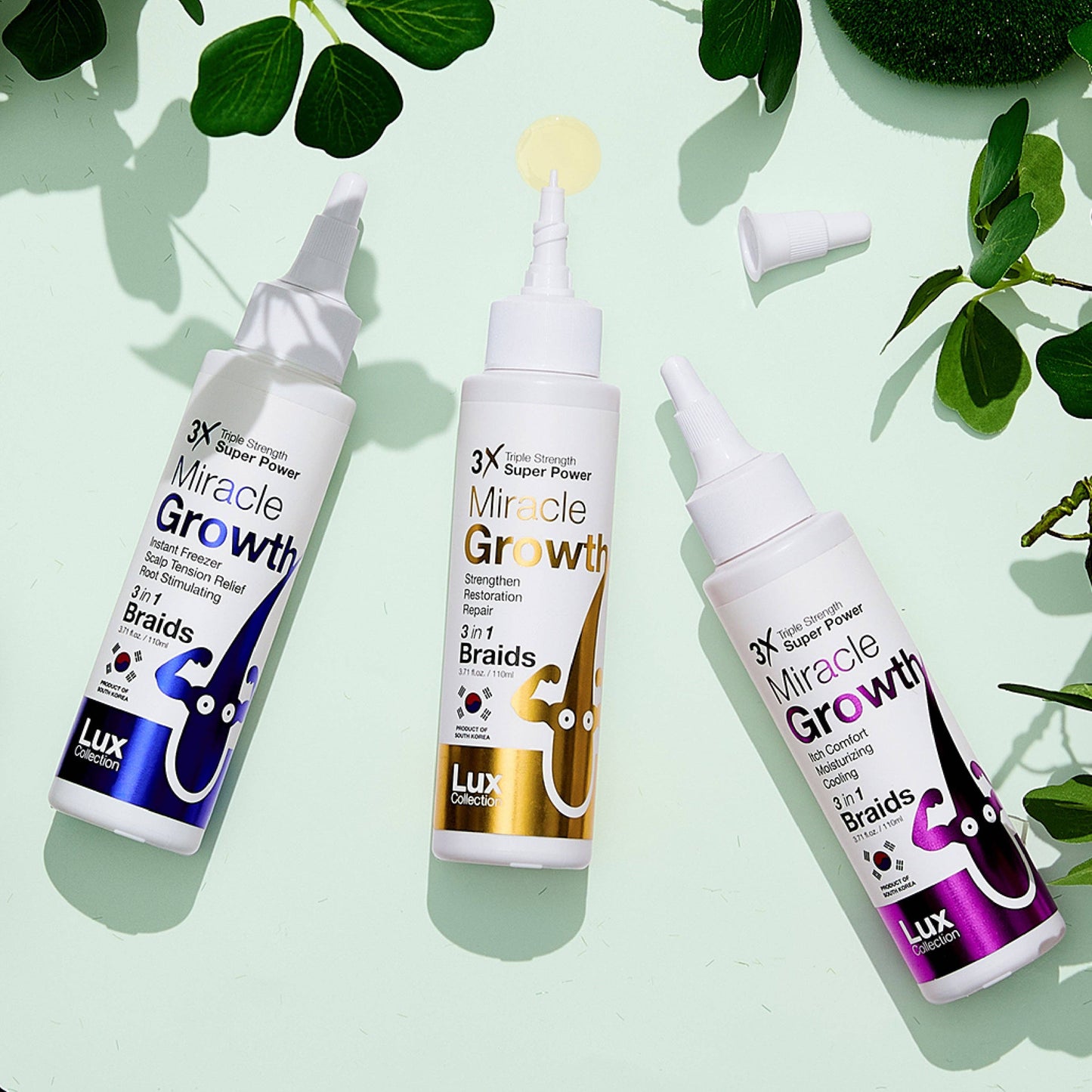 SM Beauty LLC - Lux Collection - 3X Miracle Gro Hair Oil | Original: TMG005 Original (6 PCS)
