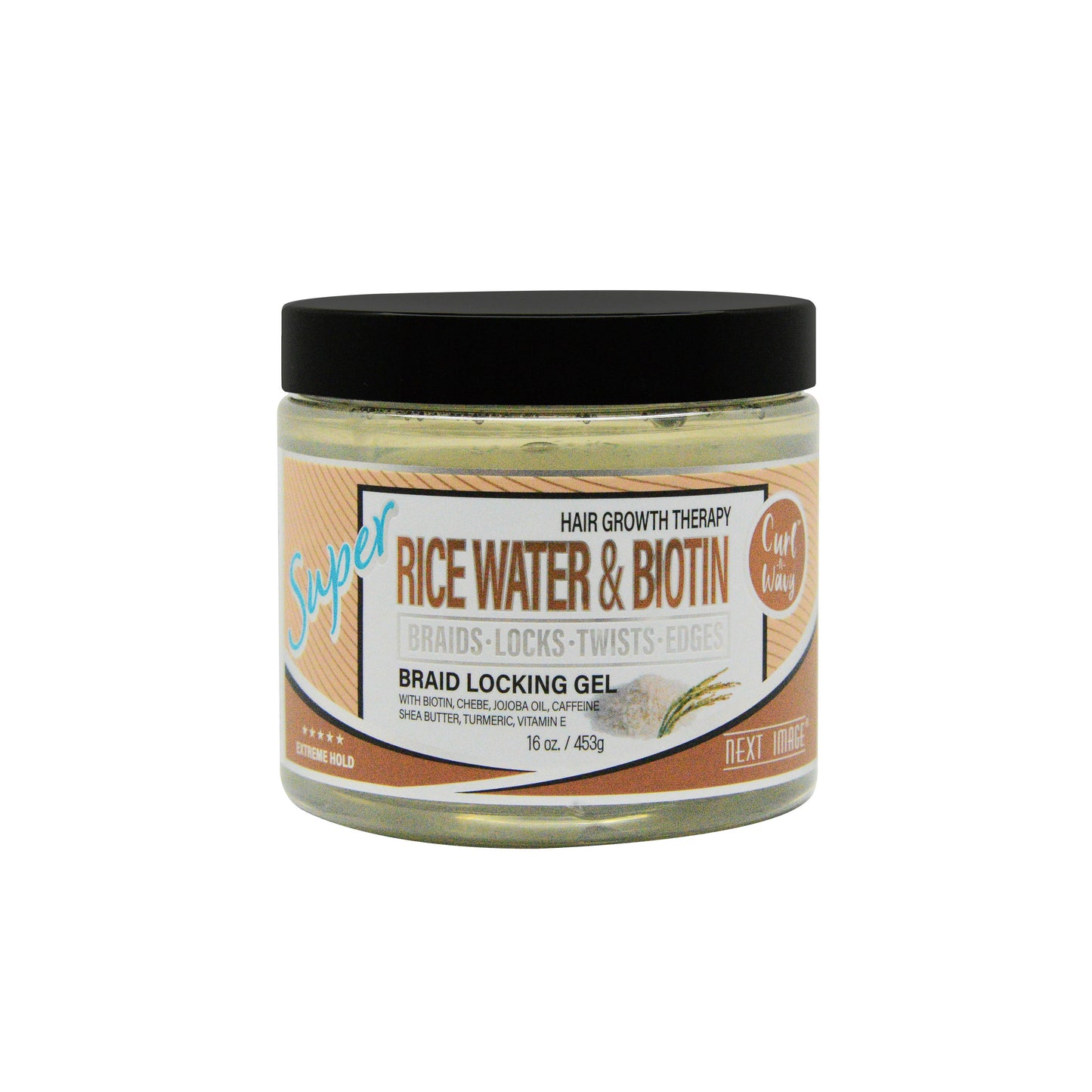 ON Natural USA - NEXT IMAGE - Braid Locking Gel Super Hold [Rice Water]: 3oz