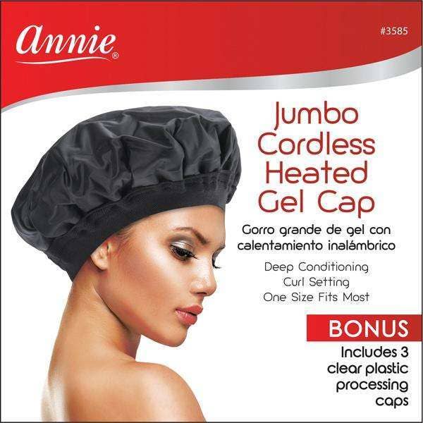 Annie International, Inc. - Annie Jumbo Cordless Heated Gel Cap Black