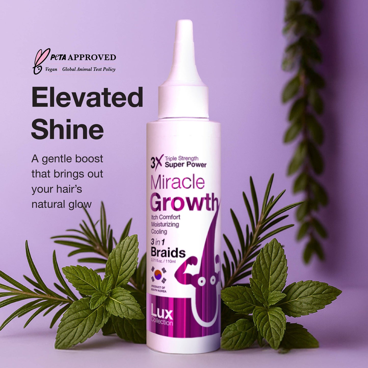 SM Beauty LLC - Lux Collection - 3X Miracle Gro Hair Oil | Anti-Itching: TMG006 Anti-Itching (6 PCS)