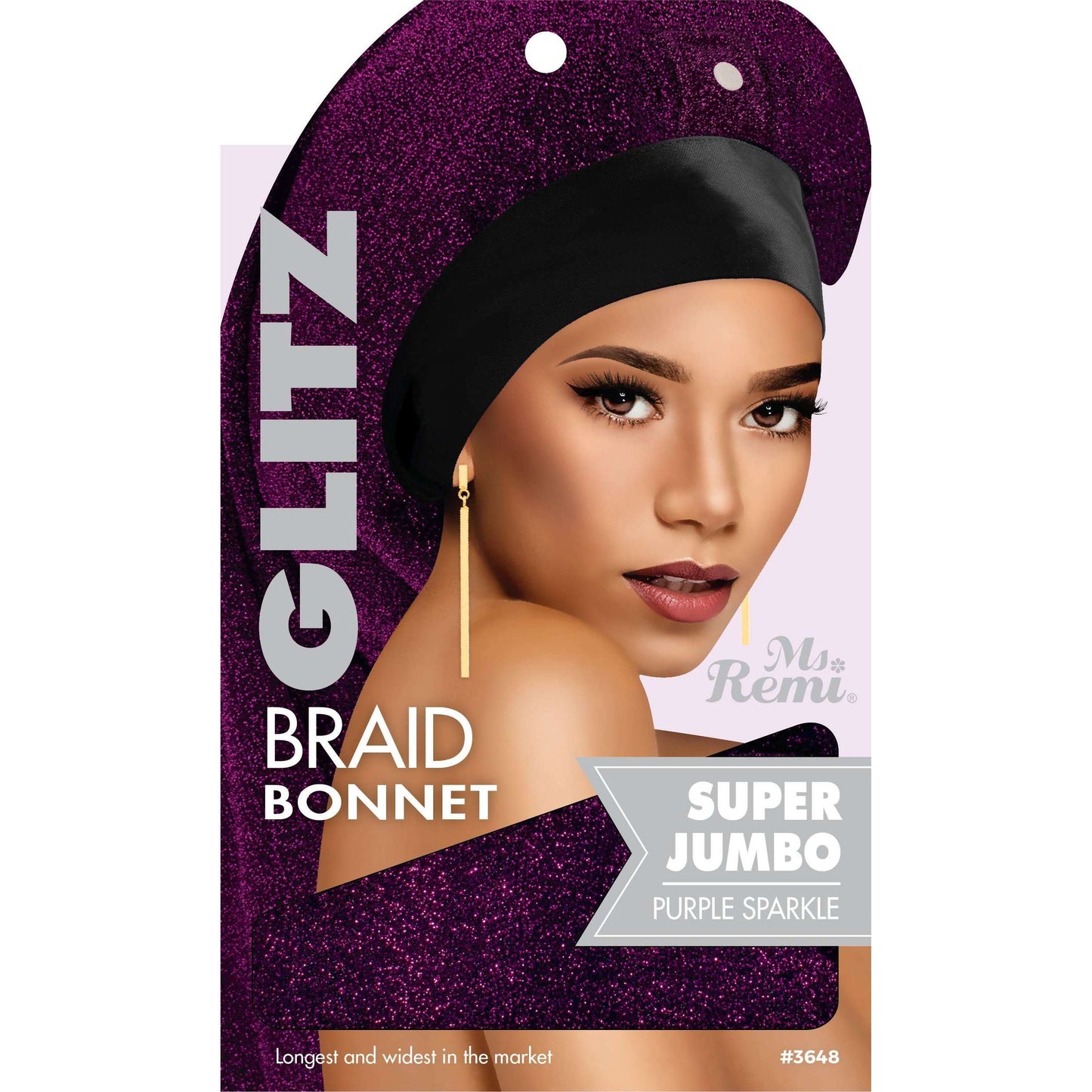 Annie International, Inc. - Ms. Remi Glitz Braid Bonnet Jumbo - XL Assorted Colors
