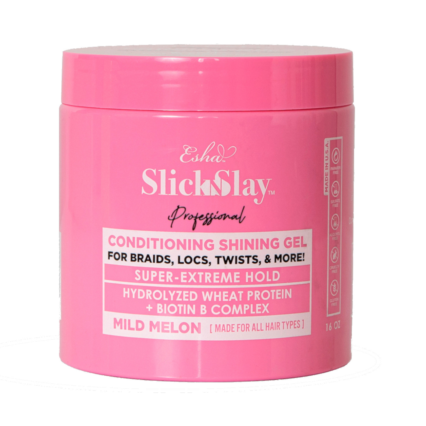 Esha Girl - Slick N Slay Professional Conditioning Shining Gel - Mild Mel: 16 oz
