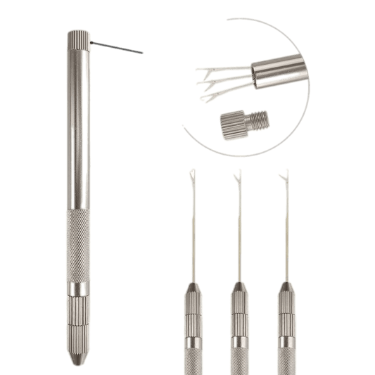 2 in 1 Hair Extension Tools, Includes Loop Needle Threader