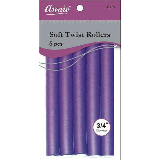 Annie - Annie Soft Twist Rollers 3/4" Purple (5pcs)