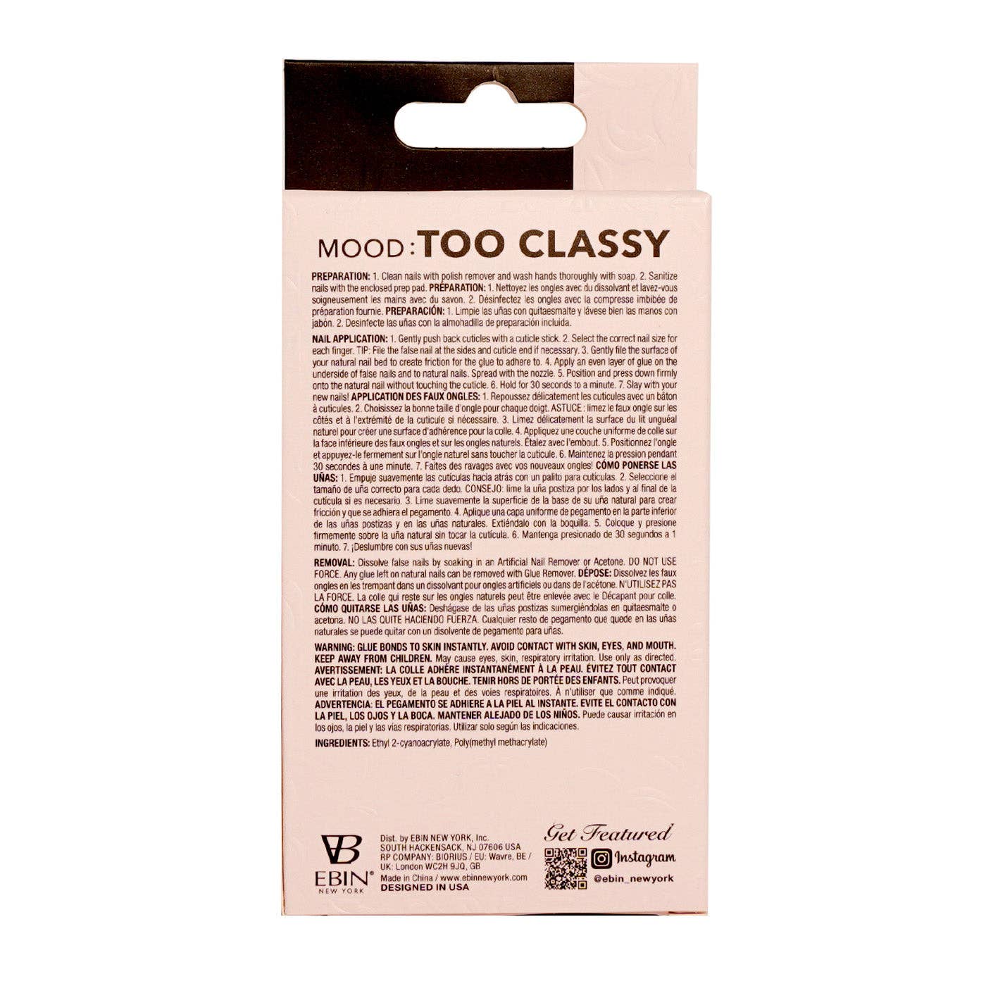 EBIN NEW YORK - Mood: Too Classy - French08 (Medium)
