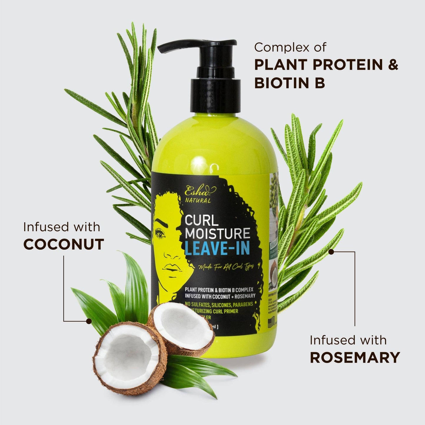 Esha Natural Curl Moisture Leave-In: 12oz (350ml)