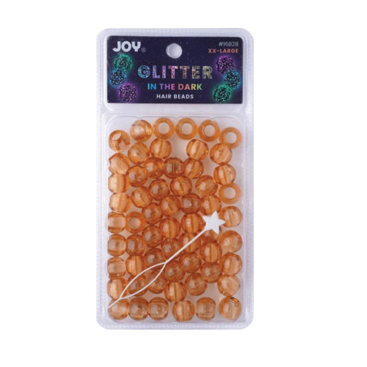 Annie - Joy Round Beads XXLarge Glitter Glow Brown