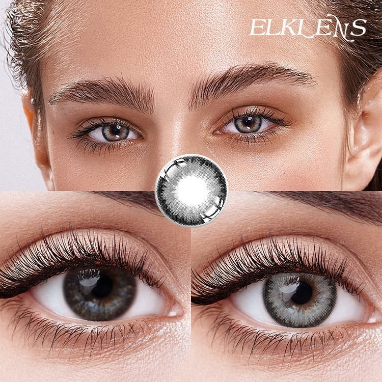 ELKLENS Tone Grey Colored Contact Lenses