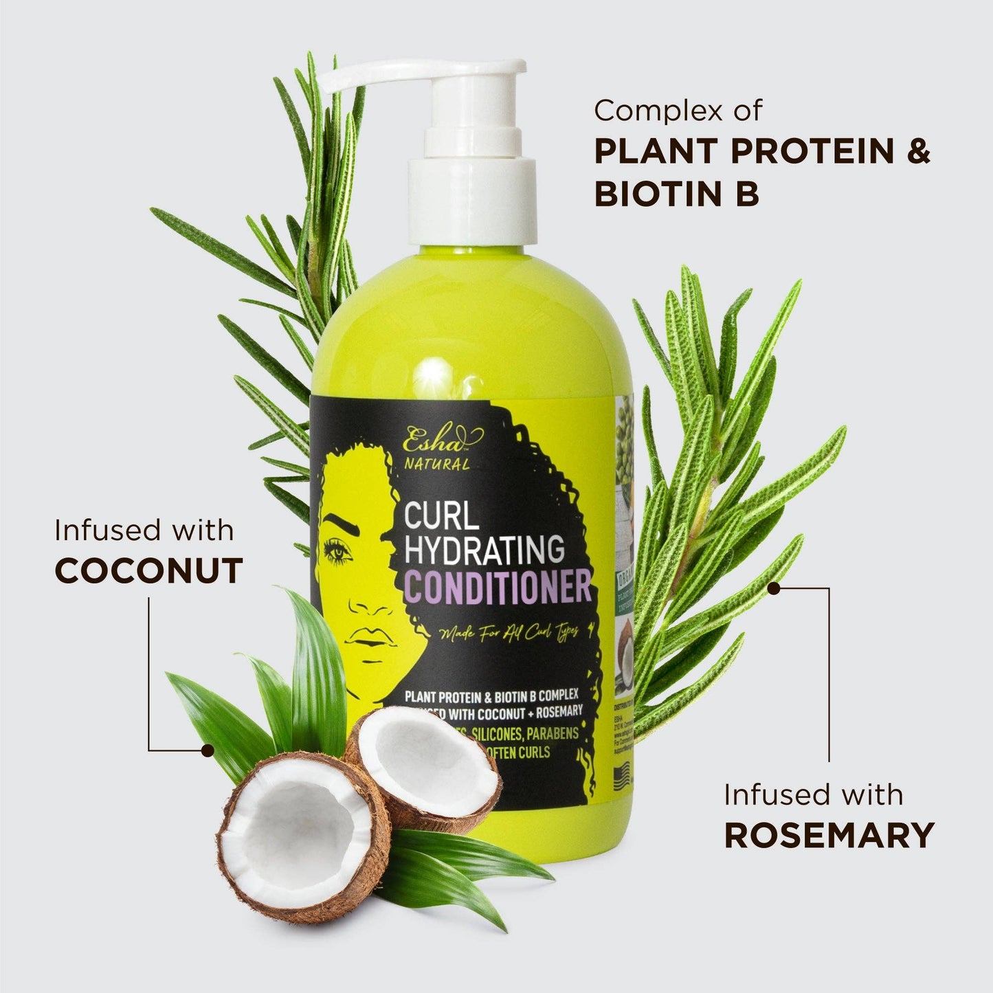 Esha Girl - Esha Natural Curl Hydrating Conditioner: 12oz (350ml)