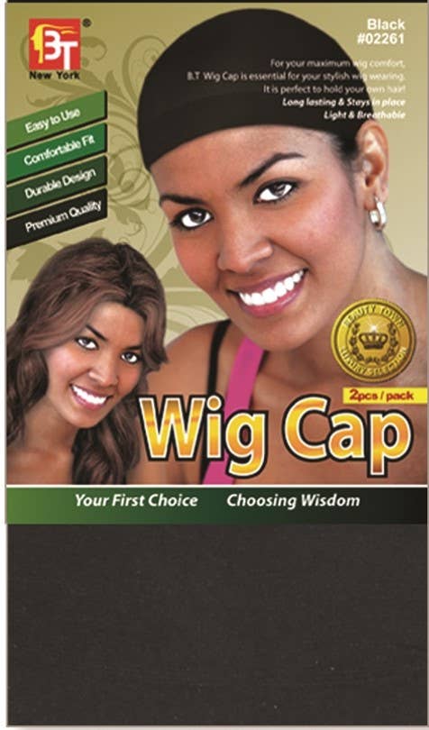 MI Hair Distribution - STOCKING WIG CAP - BLACK - 2 WIGS PER PACK