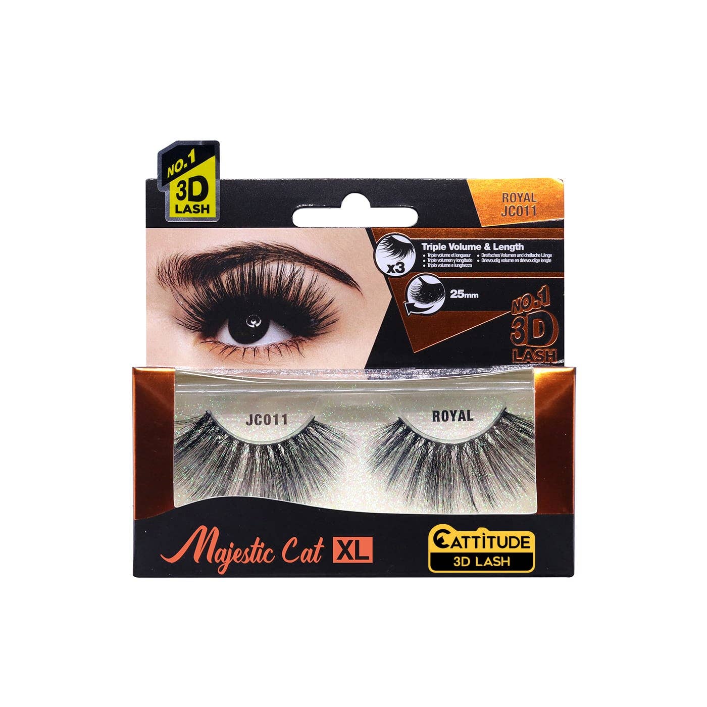 EBIN NEW YORK - Royal- Majestic Cat 25mm 3D Lashes