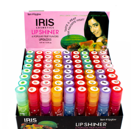IRIS LIP SHINER 6 FRUIT FLAVORS LIP GLOSS