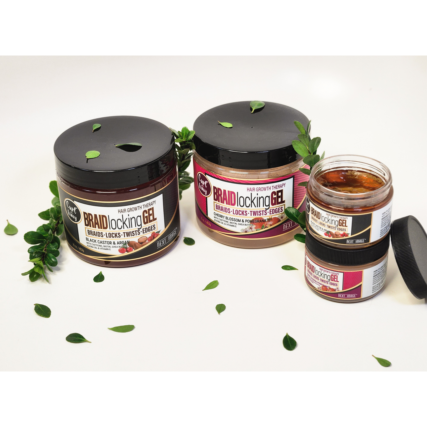 ON Natural USA - NEXT IMAGE-Braid Locking Gel [Cherry Blossom & Pomegranate]: 16oz