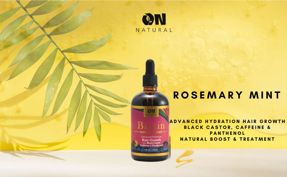 ON Natural USA - ON NATURAL - Biotin Oil [Rosemary Mint]: 4oz