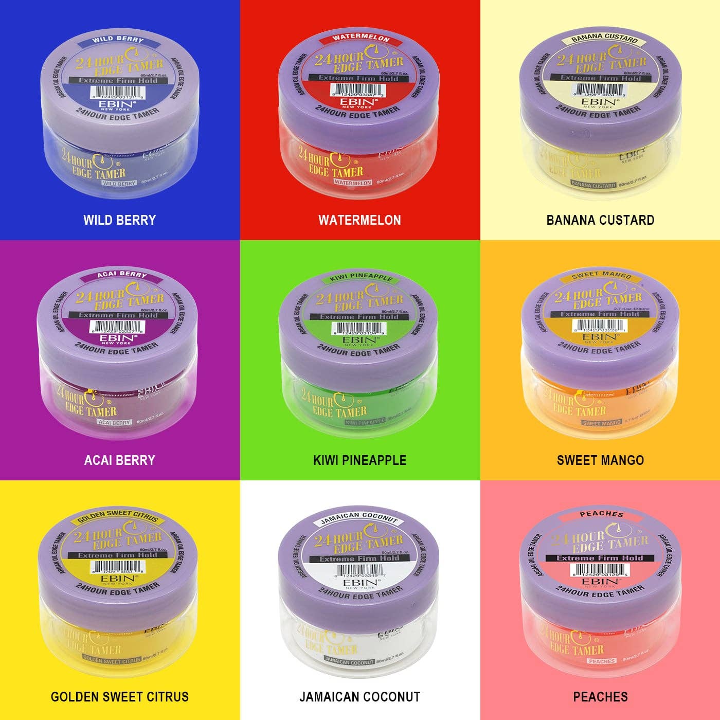 EBIN NEW YORK - 24 Hour Edge Tamer Refresh - Acai Berry 2.7oz: 2.7oz