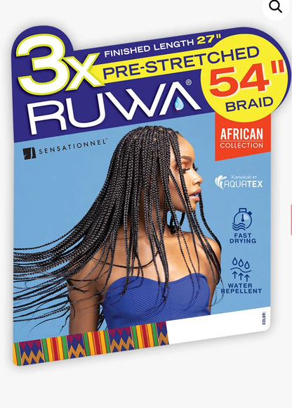 3X-RUWA-PRE-STRETCHED BRAID - 54''