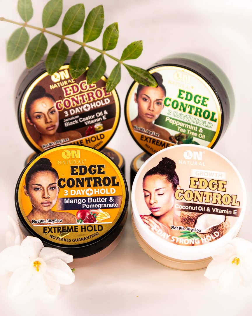 ON Natural USA - ON NATURAL - Edge Control  Extreme Hold [Peppermint & Tea]: 1oz