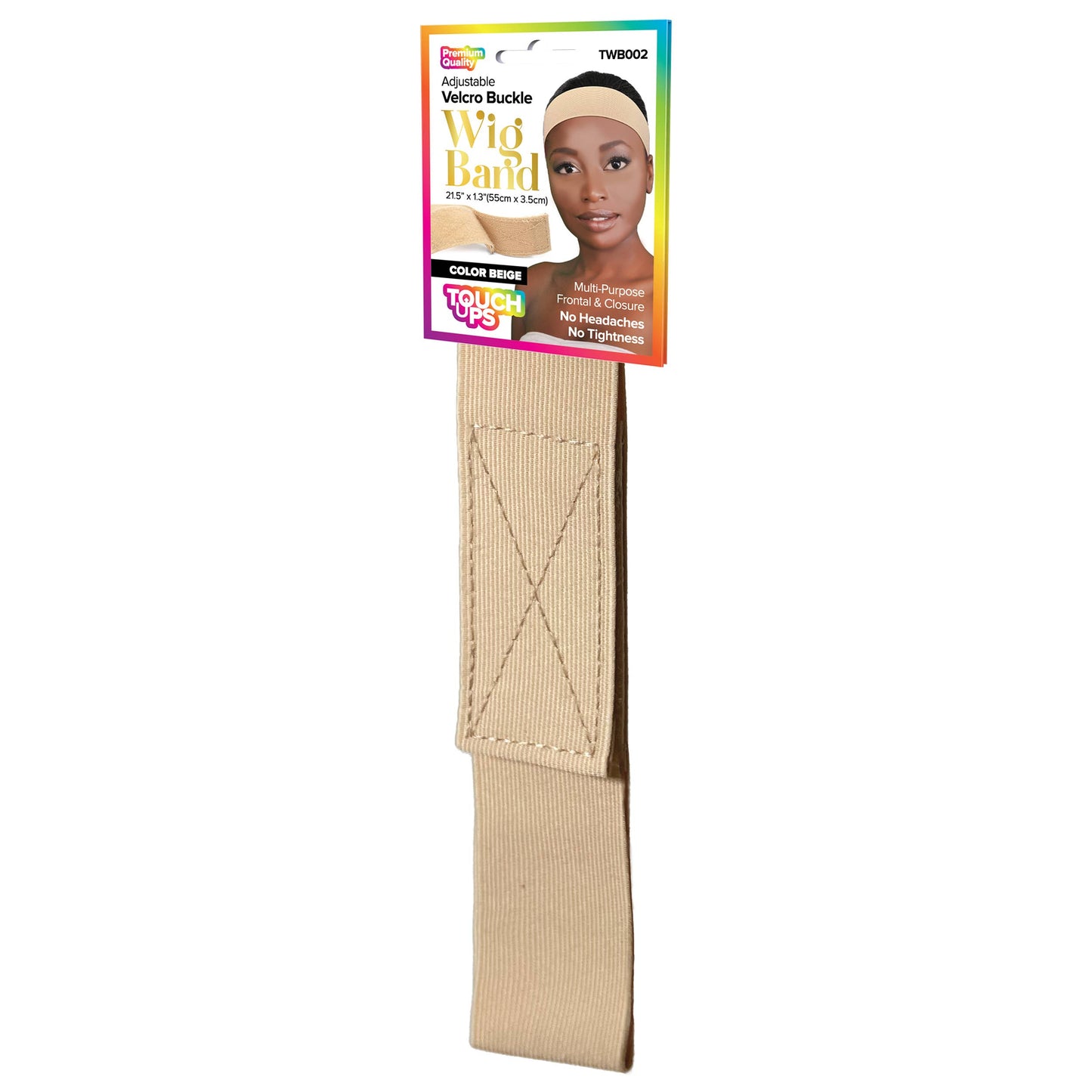 SM Beauty LLC - TouchUps - Adjustable Buckle Wig Band: TWB004 BROWN