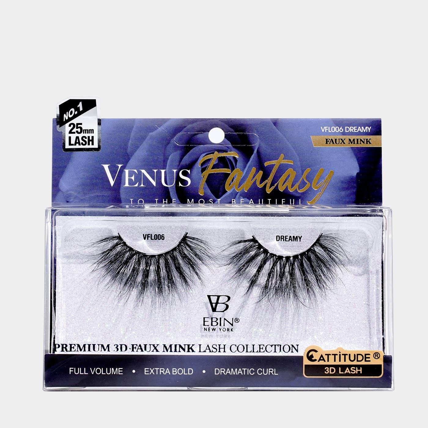 EBIN NEW YORK - Venus Fantasy 25mm Faux Mink 3D Lashes: Paradise