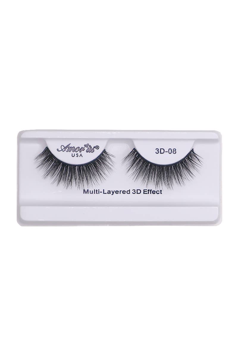 PINEAPPLE Beauty - AMORUS 3D-08 Silk Mink Volume Eyelashes - 12pcs