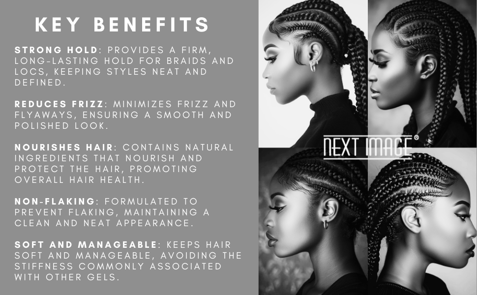 ON Natural USA - NEXT IMAGE - Braid Locking Gel Olive & Avocado 16oz