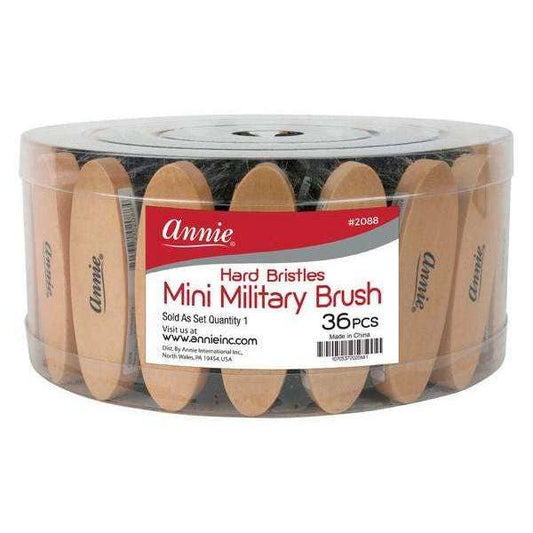 Annie International, Inc. - Annie Hard Mini Military Brush 36ct