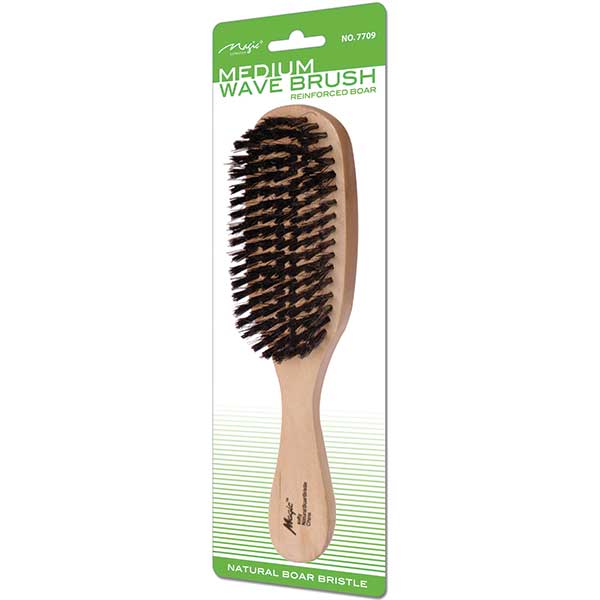 MEDIUM HAIR BRUSH WAVE NARROW BOAR PALM BOAR CLUB: WAVE