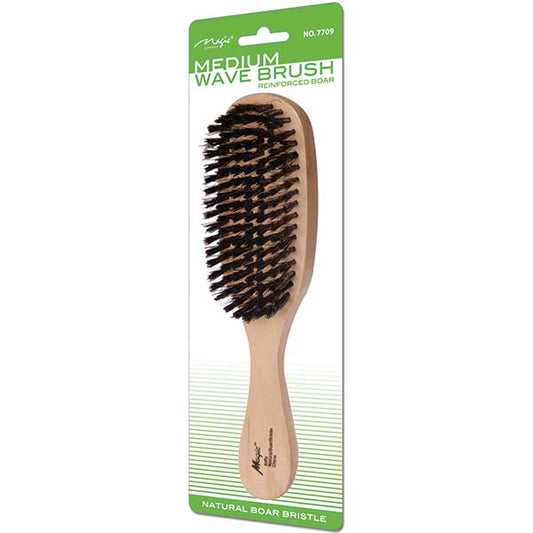 MEDIUM HAIR BRUSH WAVE NARROW BOAR PALM BOAR CLUB: WAVE