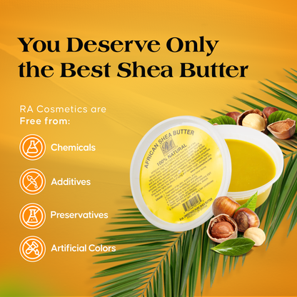 RA Cosmetics, LLC - 100% African Shea Butter Yellow 8 oz