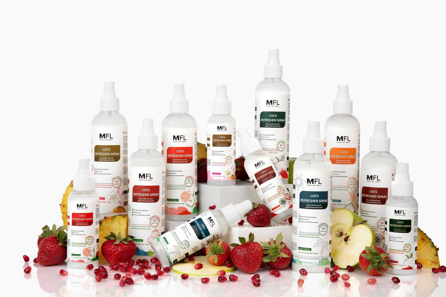 Made For Locs - Locs Rose-Water Refresher Spray | 8 oz: Peppermint & Rosemary