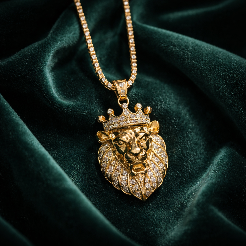 MH - DESIGN PENDANT - STAINLESS STEEL NECKLACE