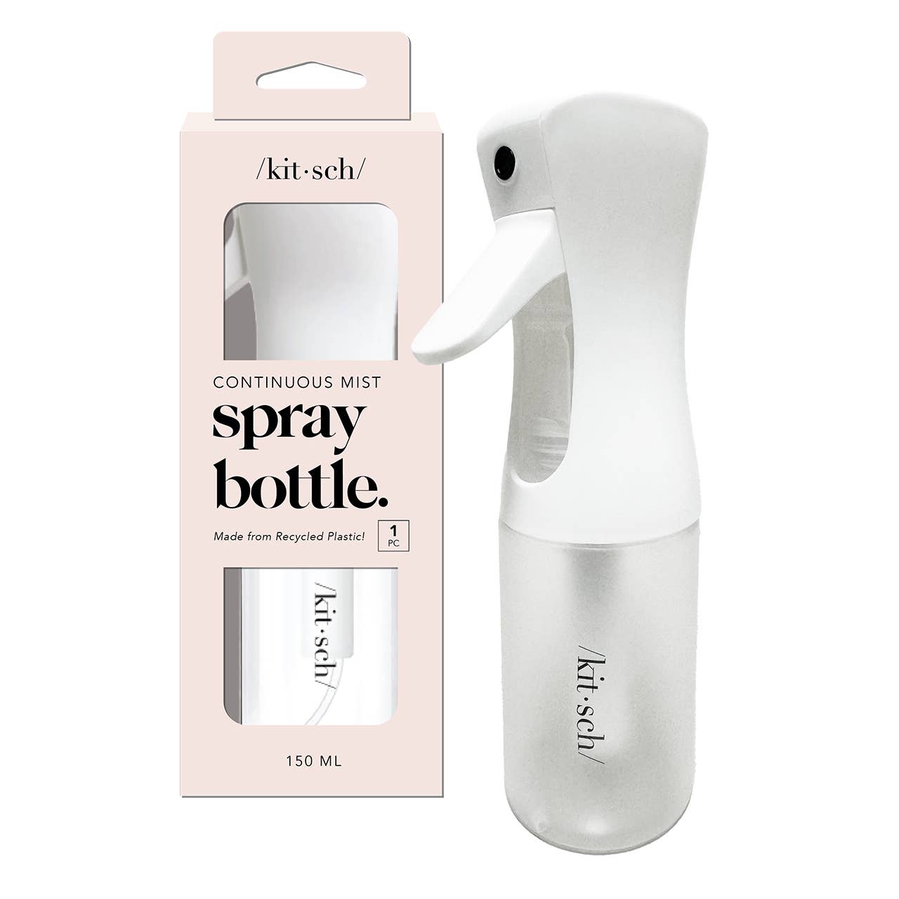 KITSCH - Recycled Plastic Continuous Spray Bottle - White